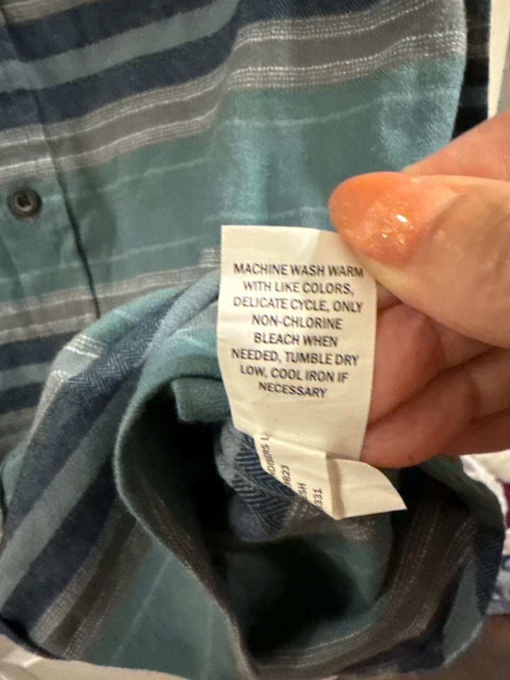 NEW with tags, Colorful Planet Plaid Flannel Shirt Teal Blue Gray XL 14 16 - Picture 6 of 7